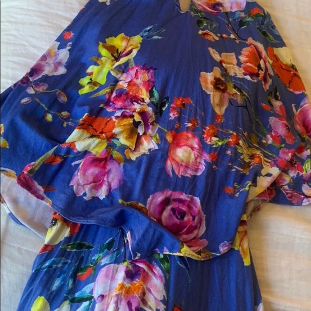 Floral Sky Brand Maxi Dress